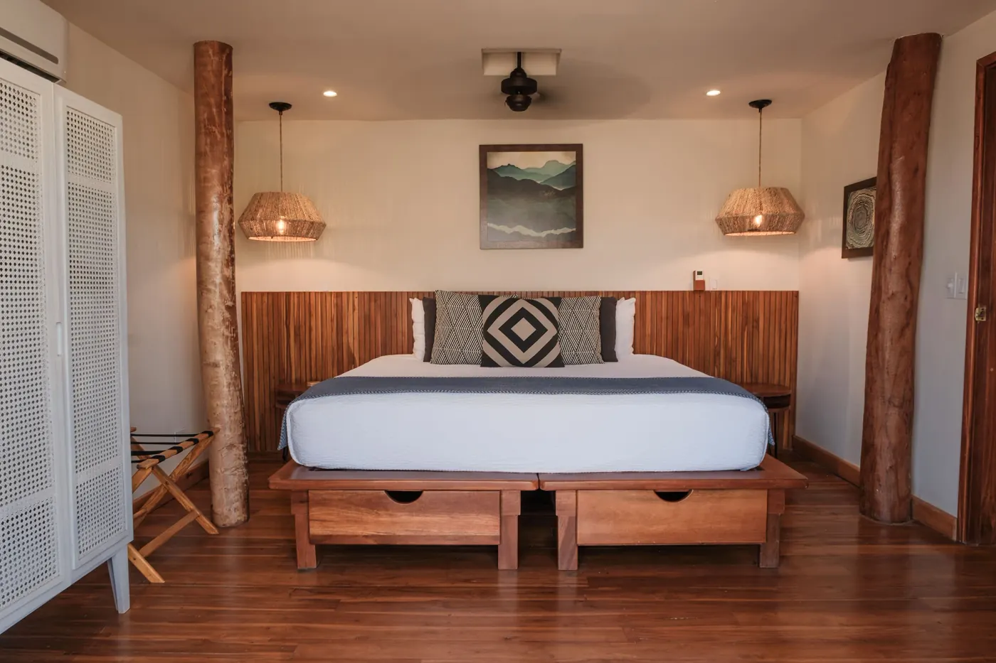 Canopy suite at TreeCasa — private balcony and hammocks overlooking the forest